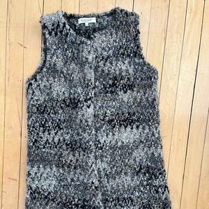 Cocogio chunky knit long vest made in Italy